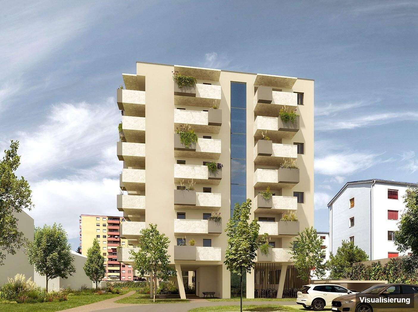 Visualisierung: Klagenfurt · Neubau: 3-Zimmer-Anlegerwohnung ca. 67 m² · Oasis City Life Klagenfurt · Kurzzeitvermietung · provisionsfrei