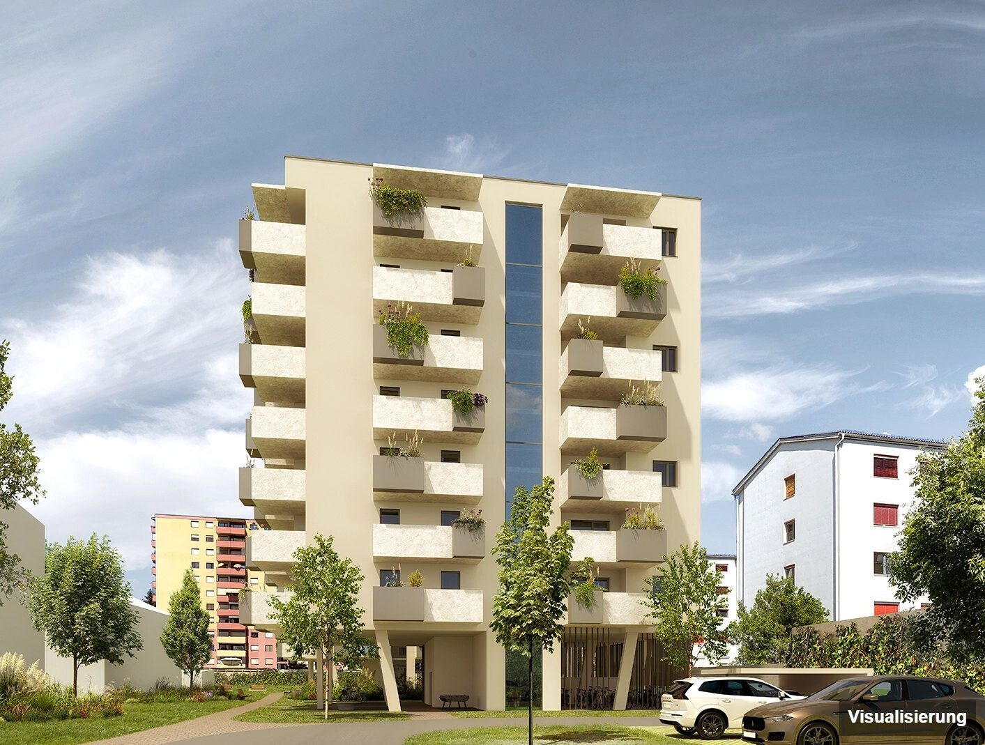 Visualisierung: Klagenfurt · Neubau: 2-Zimmer-Anlegerwohnung ca. 42 m² · Oasis City Life Klagenfurt · Kurzzeitvermietung · provisionsfrei