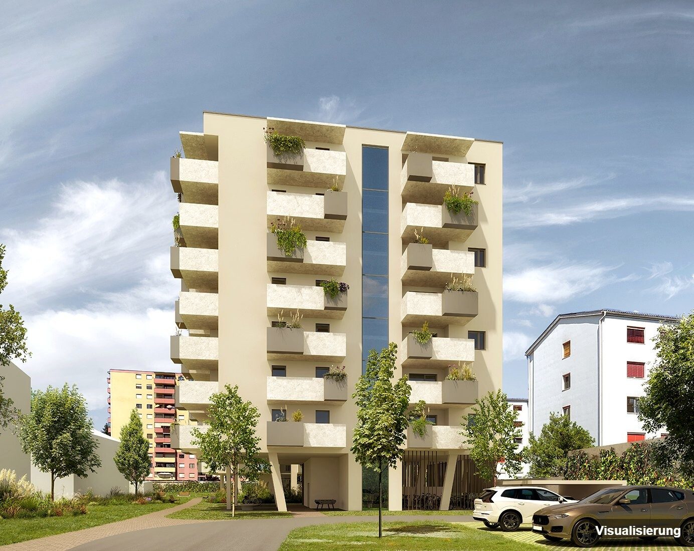 Visualisierung: Klagenfurt · Neubau: 3-Zimmer-Anlegerwohnung ca. 67 m² · Oasis City Life Klagenfurt · Kurzzeitvermietung · provisionsfrei