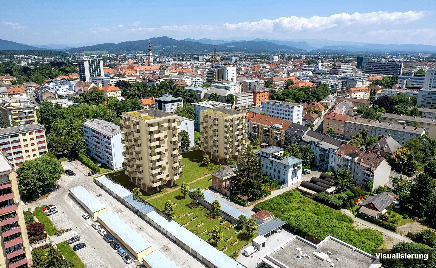Visualisierung: Klagenfurt · Neubau: 3-Zimmer-Anlegerwohnung ca. 67 m² · Oasis City Life Klagenfurt · Kurzzeitvermietung · provisionsfrei