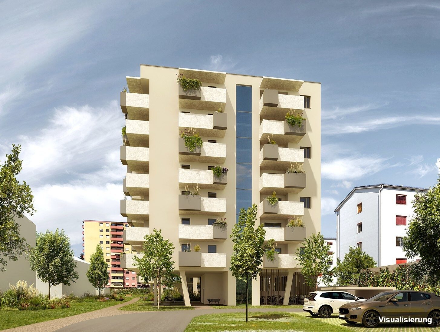 Visualisierung: Klagenfurt · Neubau: 3-Zimmer-Anlegerwohnung ca. 67 m² · Oasis City Life Klagenfurt · Kurzzeitvermietung · provisionsfrei