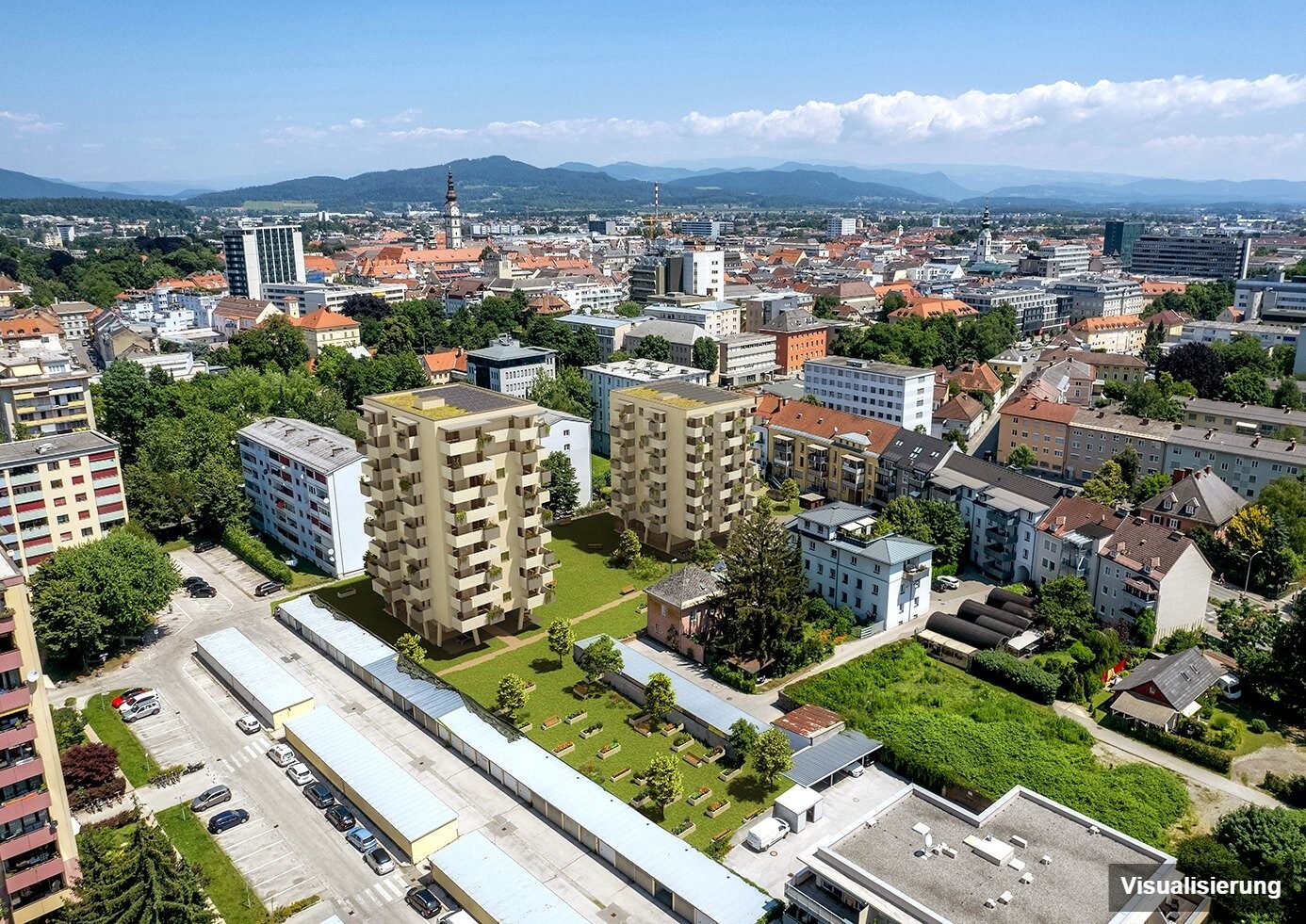 Visualisierung: Klagenfurt · Neubau: 3-Zimmer-Anlegerwohnung ca. 67 m² · Oasis City Life Klagenfurt · Kurzzeitvermietung · provisionsfrei