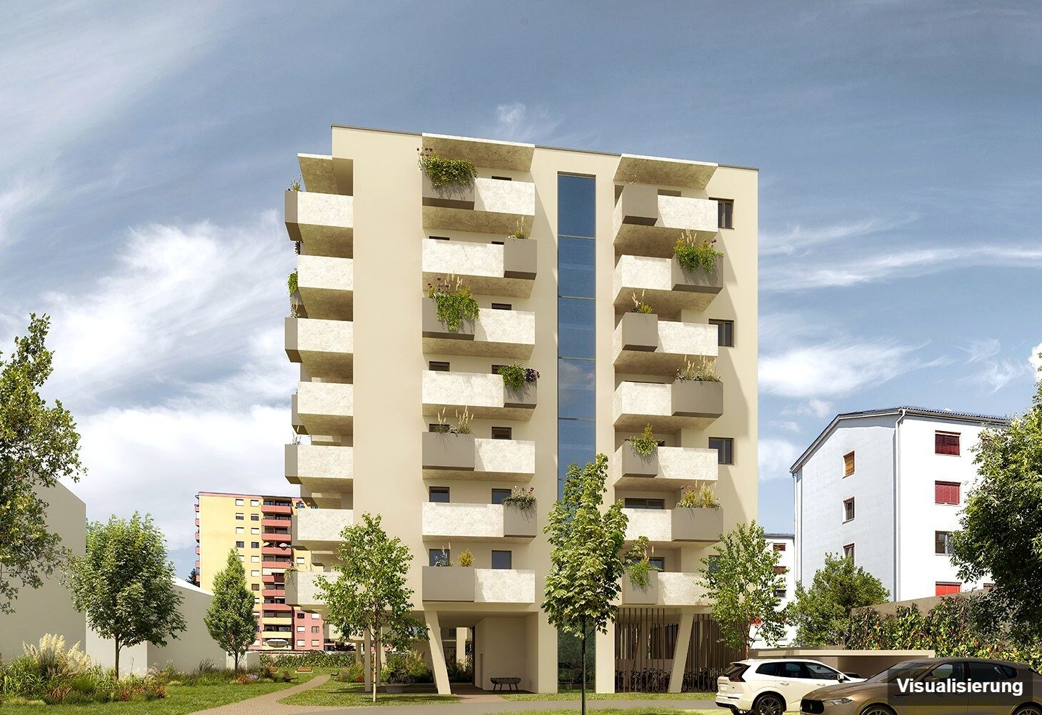 Visualisierung: Klagenfurt · Neubau: 2-Zimmer-Anlegerwohnung ca. 42 m² · Oasis City Life Klagenfurt · Kurzzeitvermietung · provisionsfrei