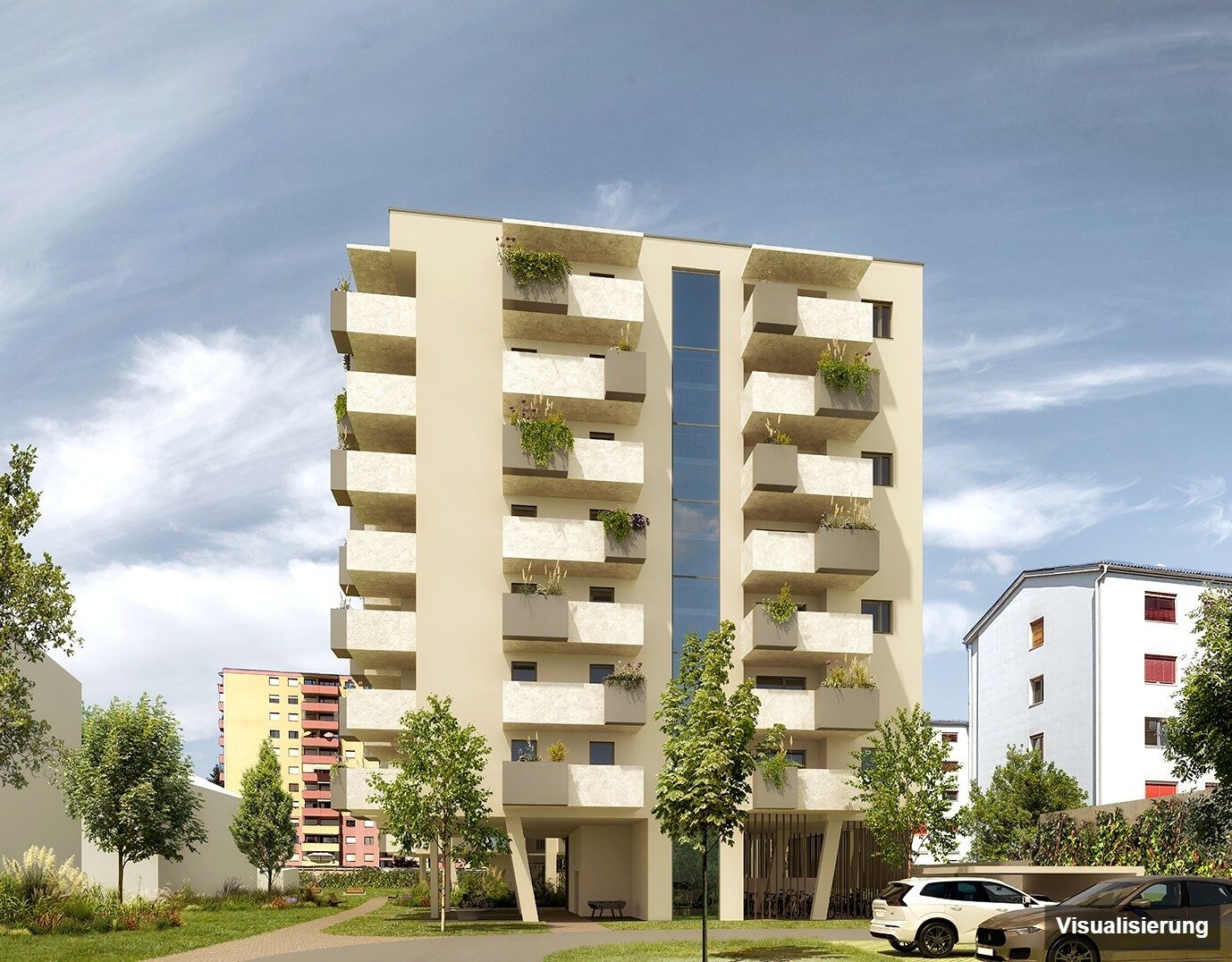 Visualisierung: Klagenfurt · Neubau: 3-Zimmer-Anlegerwohnung ca. 67 m² · Oasis City Life Klagenfurt · Kurzzeitvermietung · provisionsfrei