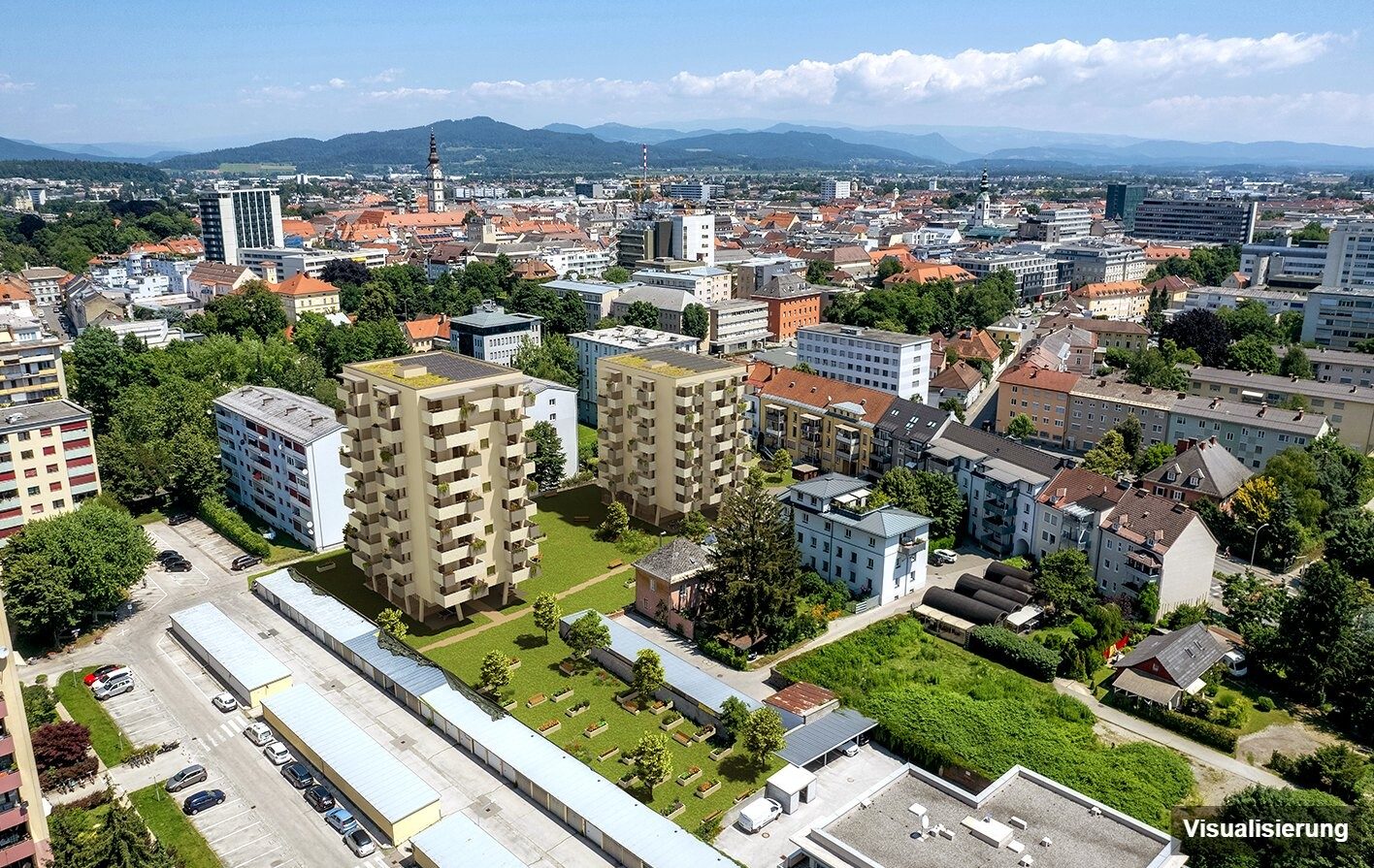 Visualisierung: Klagenfurt · Neubau: 3-Zimmer-Anlegerwohnung ca. 67 m² · Oasis City Life Klagenfurt · Kurzzeitvermietung · provisionsfrei