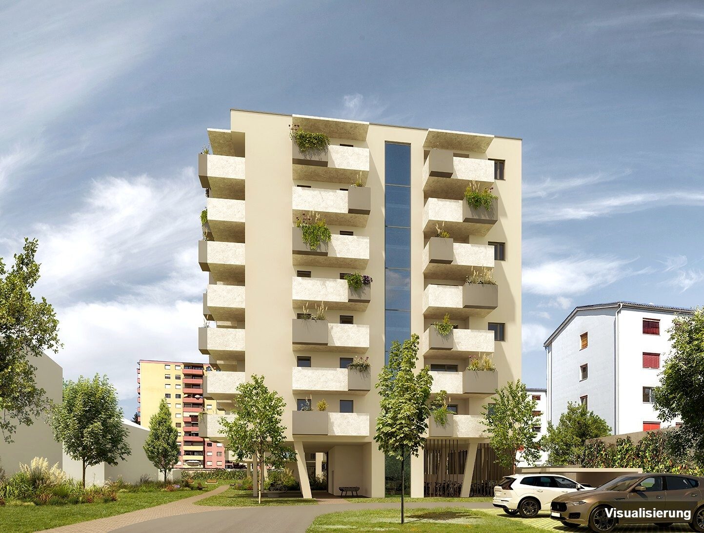 Visualisierung: Klagenfurt · Neubau: 2-Zimmer-Anlegerwohnung ca. 31 m² · Oasis City Life Klagenfurt · provisionsfrei