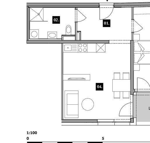 Grundriss – Graz-Gösting · Bestand: 2-Zimmer-Anlegerwohnung ca. 53 m² · All In One · provisionsfrei