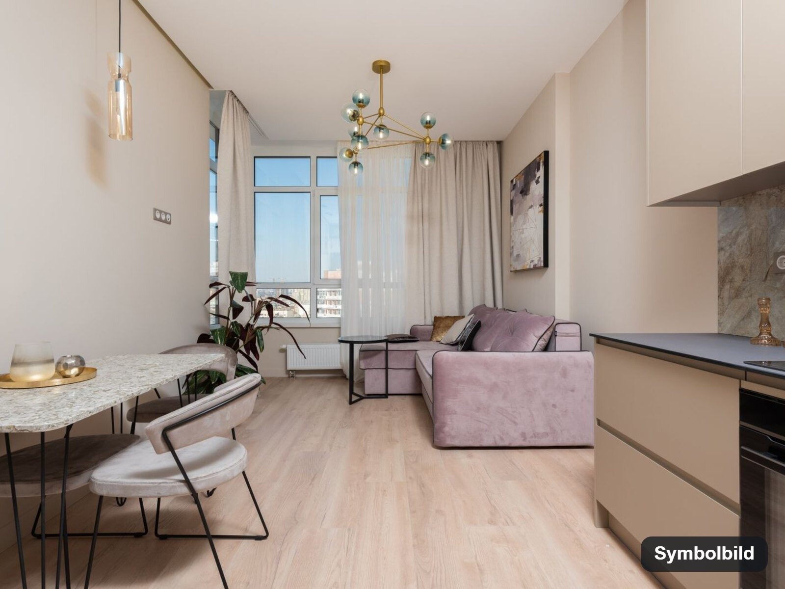 Symbolbild_Küche: RESERVIERT · Graz-Puntigam · Bestand: 2-Zimmer-Anlegerwohnung ca. 38 m² · Brauquartier Puntigam BA09 · Kurzzeitvermietung · provisionsfrei