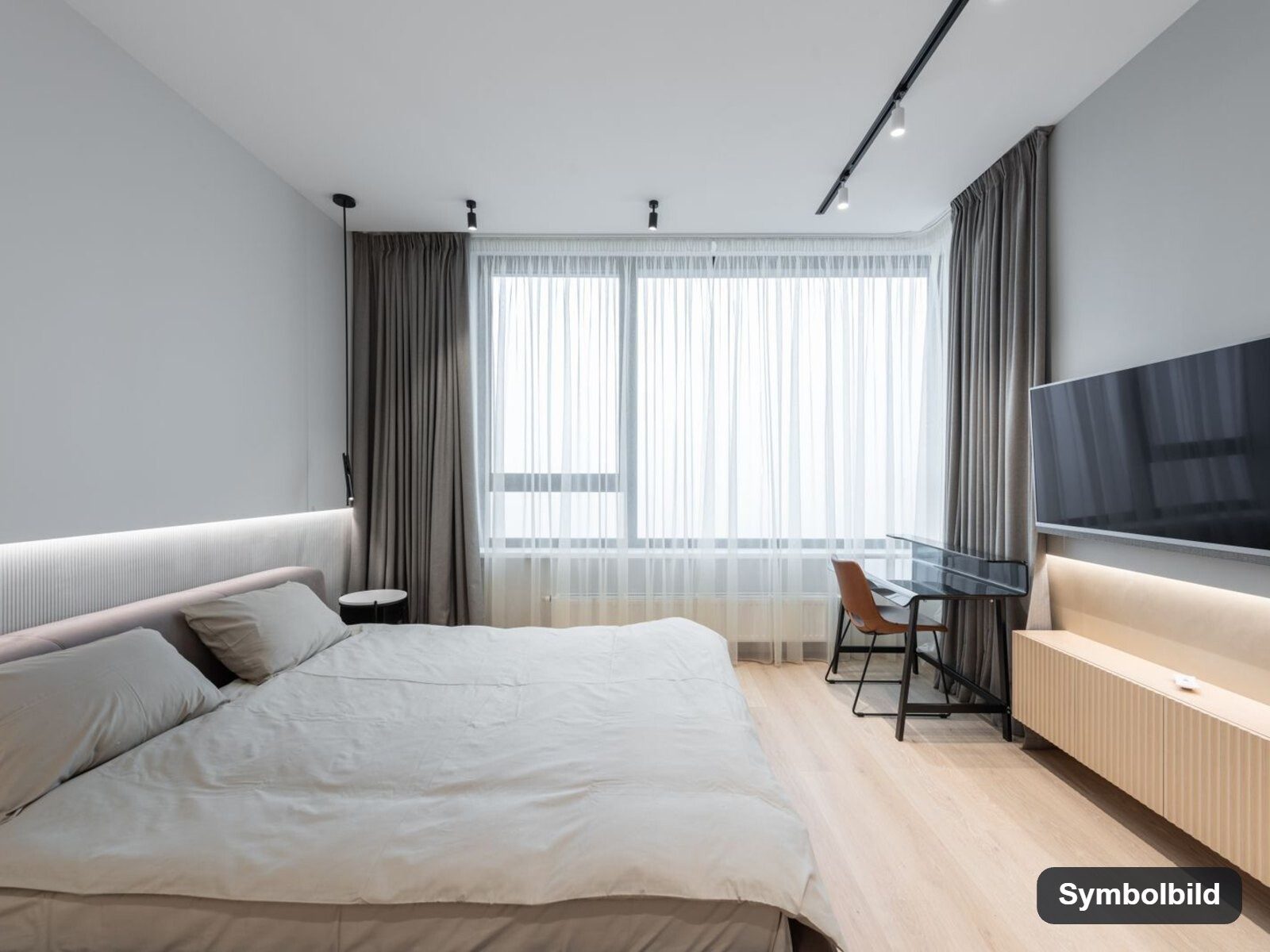 Symbolbild_Schlafzimmer: Graz-Geidorf · Neubau: 3-Zimmer-Anlegerwohnung ca. 81 m² · Geidorf Lindweg · provisionsfrei