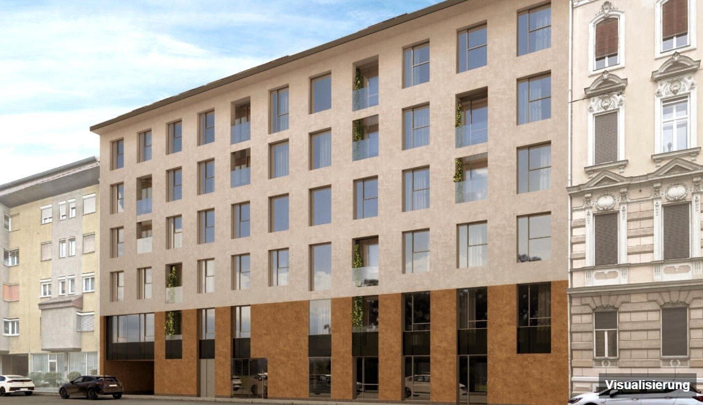 Visualisierung: Graz-St. Leonhard · Neubau: 2-Zimmer-Anlegerwohnung ca. 32 m² · Oasis Uhlandgasse · provisionsfrei