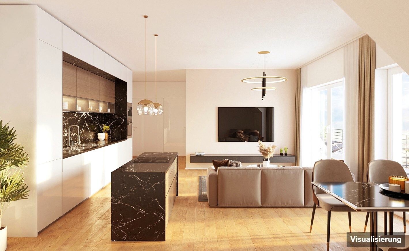 Visualisierung: St. Georgen an der Stiefing · Neubau: 3-Zimmer-Anlegerwohnung ca. 54 m² · St. Georgen an der Stiefing BA1 · provisionsfrei