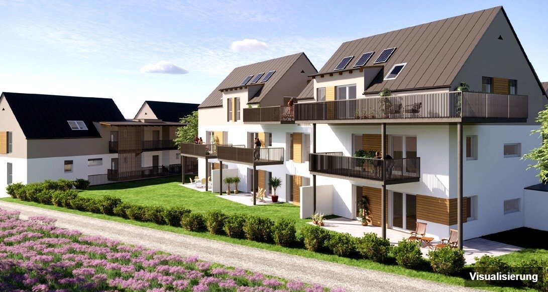 Ansicht Wohnanlage (Visualisierung): St. Georgen an der Stiefing · Neubau: 4-Zimmer-Anlegerwohnung ca. 92 m² · St. Georgen an der Stiefing BA1 · provisionsfrei