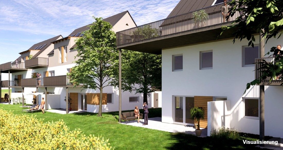 Ansicht Wohnanlage (Visualisierung): St. Georgen an der Stiefing · Neubau: 3-Zimmer-Anlegerwohnung ca. 54 m² · St. Georgen an der Stiefing BA2 · provisionsfrei