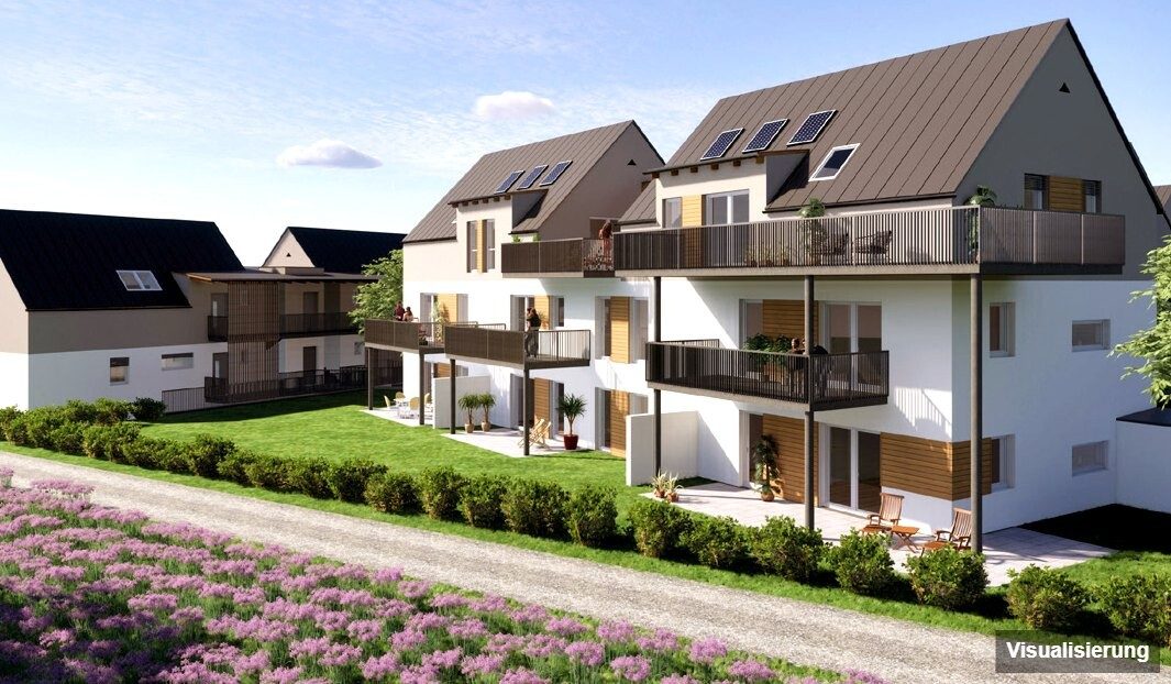 Ansicht Wohnanlage (Visualisierung): St. Georgen an der Stiefing · Neubau: 3-Zimmer-Anlegerwohnung ca. 51 m² · St. Georgen an der Stiefing BA2 · provisionsfrei