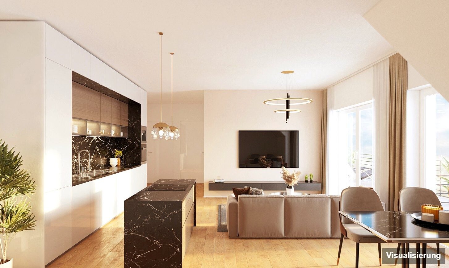 Visualisierung: St. Georgen an der Stiefing · Neubau: 3-Zimmer-Anlegerwohnung ca. 51 m² · St. Georgen an der Stiefing BA2 · provisionsfrei