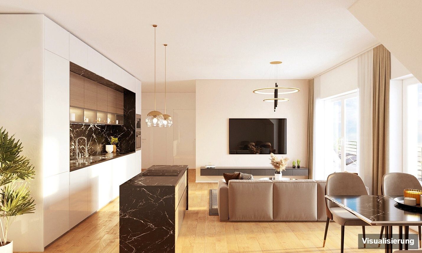 Visualisierung: St. Georgen an der Stiefing · Neubau: 3-Zimmer-Anlegerwohnung ca. 51 m² · St. Georgen an der Stiefing BA2 · provisionsfrei
