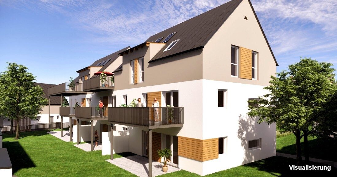 Ansicht Wohnanlage (Visualisierung): St. Georgen an der Stiefing · Neubau: 3-Zimmer-Anlegerwohnung ca. 54 m² · St. Georgen an der Stiefing BA2 · provisionsfrei
