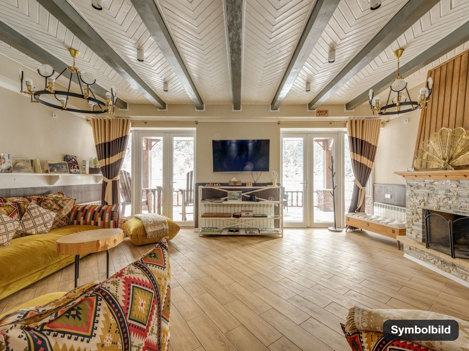 Symbolbild_Wohnzimmer: Gargellen · Neubau: 3-Zimmer-Anlegerwohnung ca. 59 m² · Alpin Resort Montafon · provisionsfrei