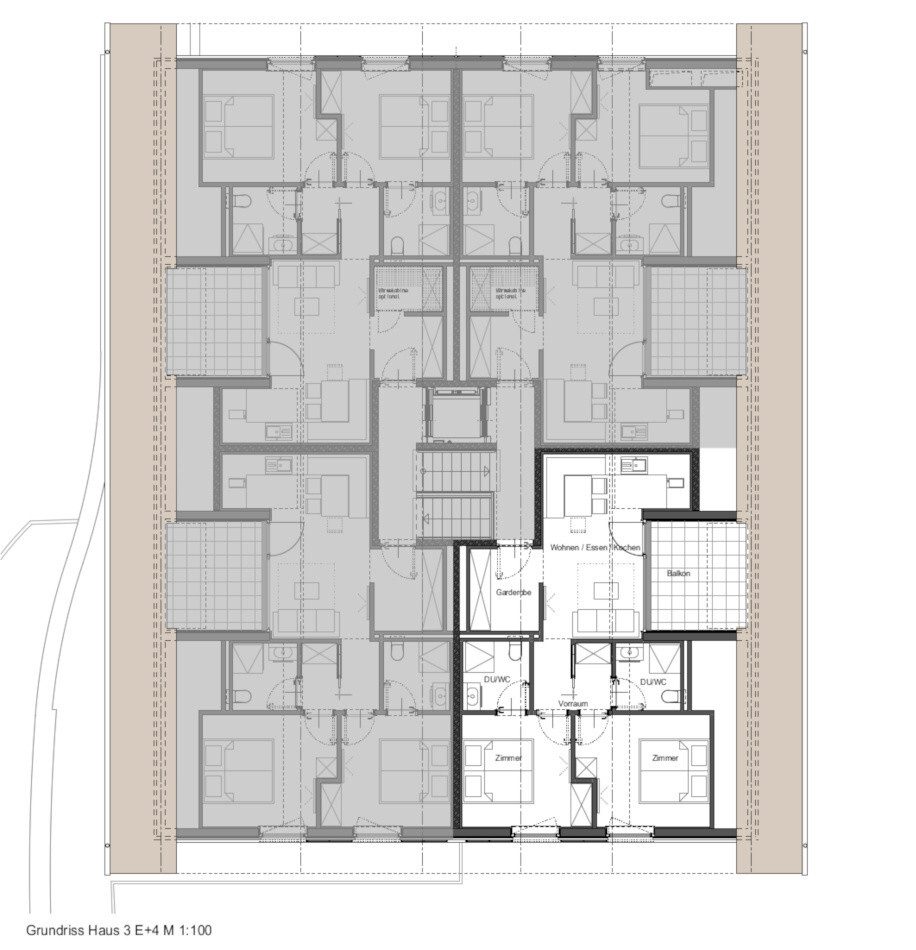 Grundriss – Gargellen · Neubau: 3-Zimmer-Anlegerwohnung ca. 59 m² · Alpin Resort Montafon · provisionsfrei