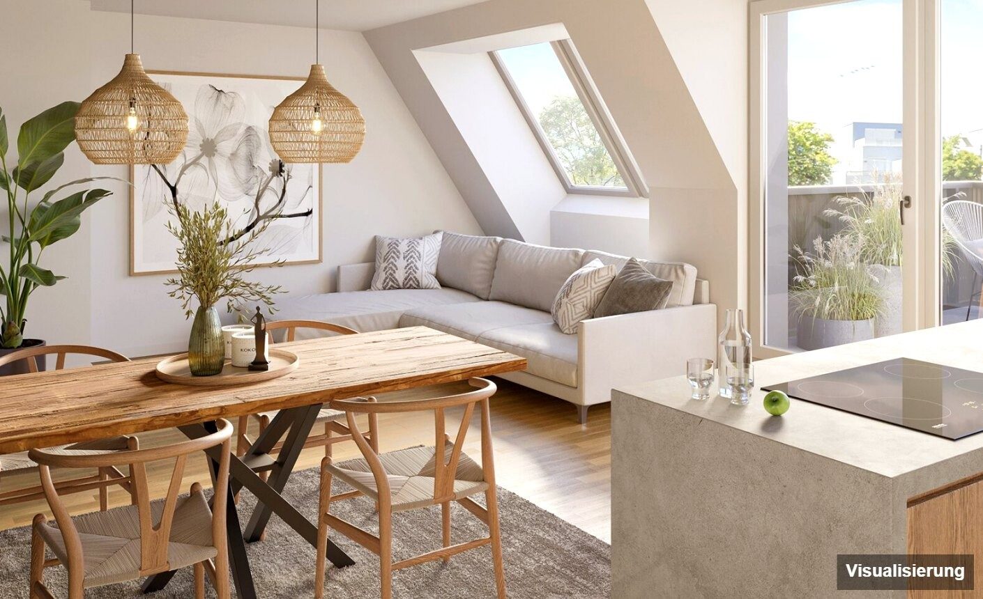Visualisierung: Wien · Neubau: 3-Zimmer-Anlegerwohnung ca. 37 m² · Ten-Living · provisionsfrei