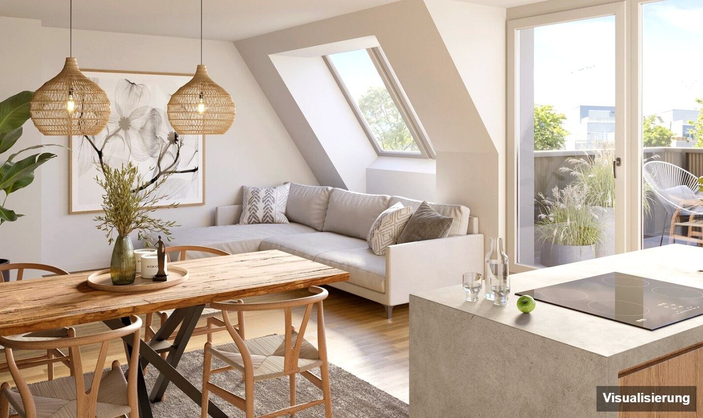 Visualisierung: Wien · Neubau: 2-Zimmer-Anlegerwohnung ca. 37 m² · Ten-Living · provisionsfrei