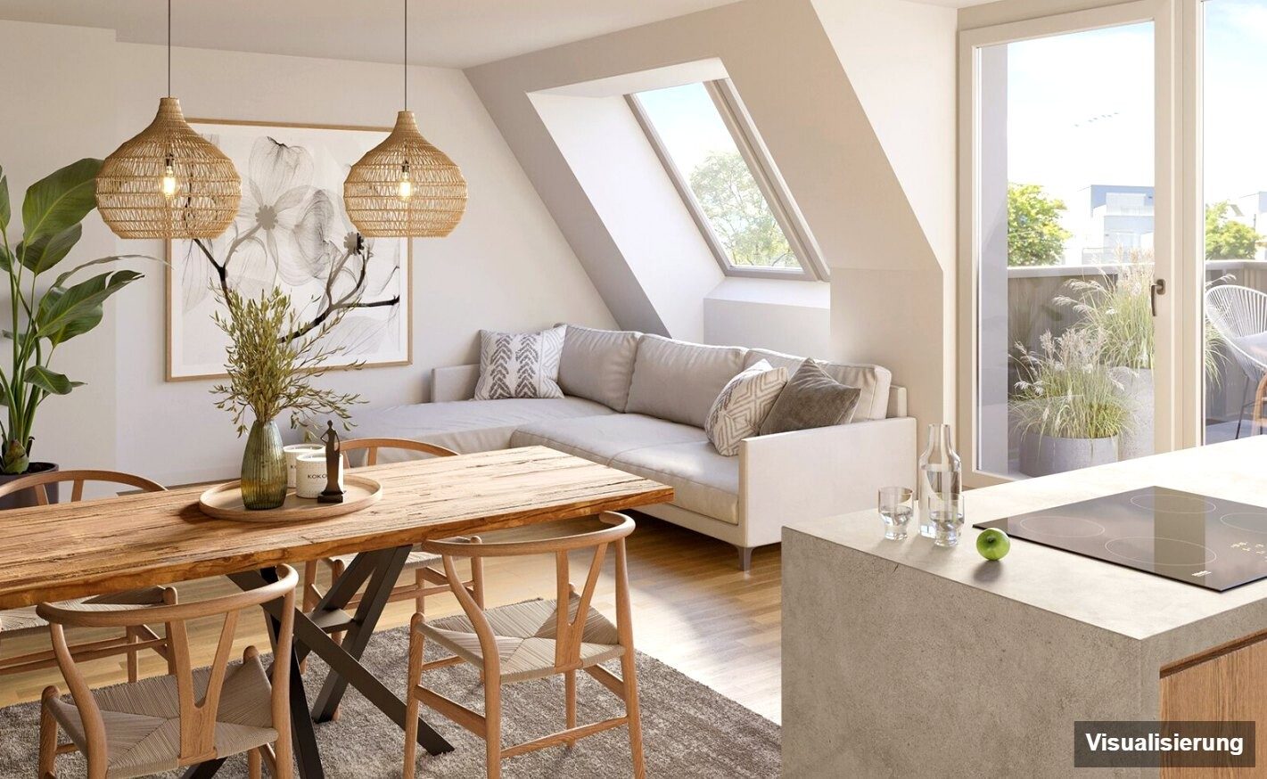 Visualisierung: Wien · Neubau: 2-Zimmer-Anlegerwohnung ca. 50 m² · Ten-Living · provisionsfrei