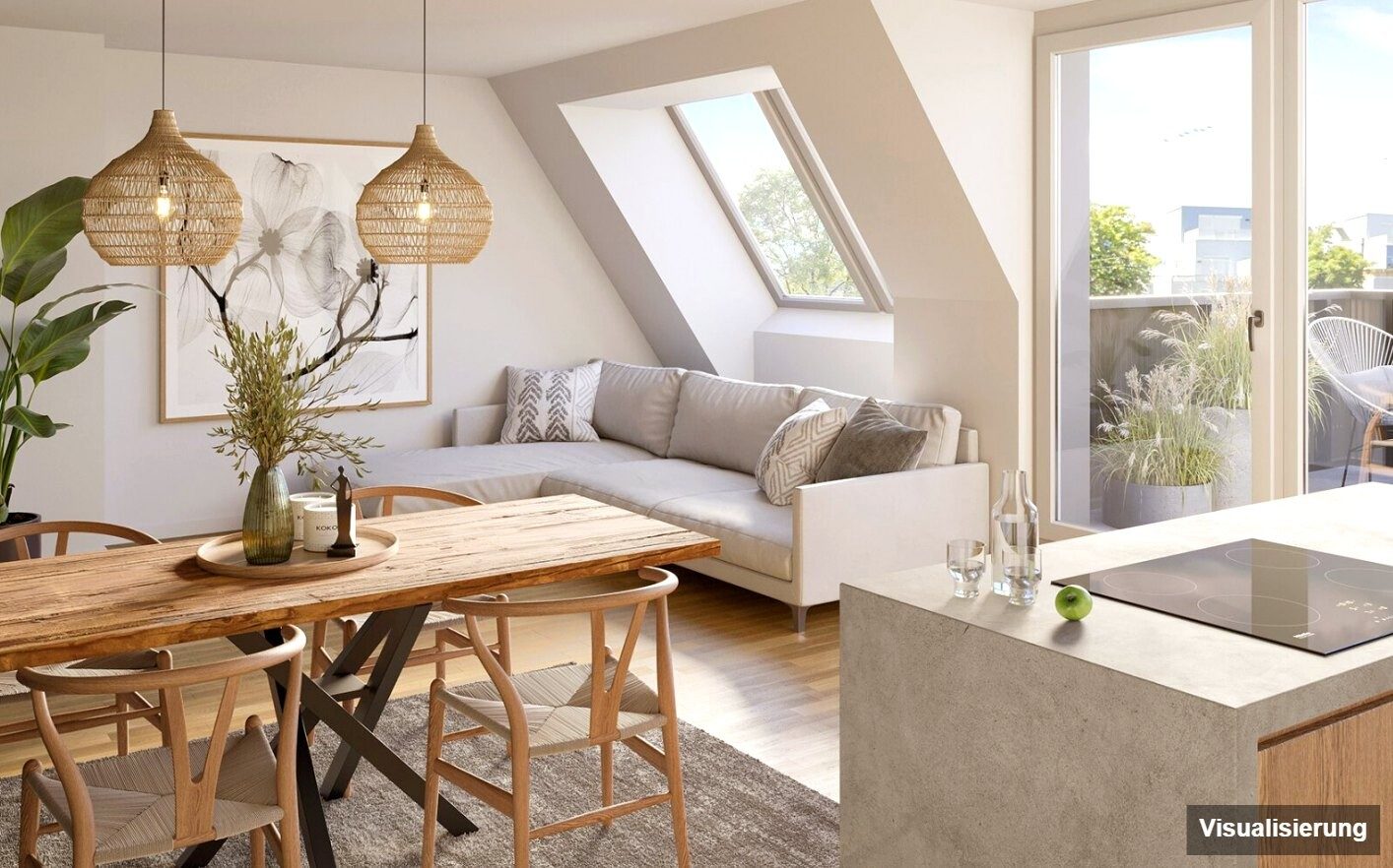 Visualisierung: Wien · Neubau: 2-Zimmer-Anlegerwohnung ca. 50 m² · Ten-Living · provisionsfrei