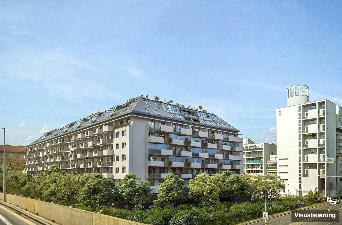 Visualisierung: RESERVIERT · Wien-Brigittenau · Neubau: 2-Zimmer-Anlegerwohnung ca. 40 m² · Traisengasse · provisionsfrei