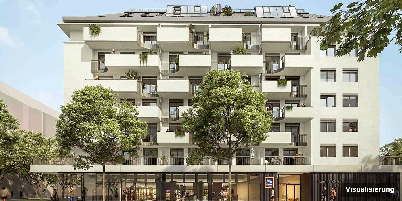 Visualisierung: RESERVIERT · Wien-Brigittenau · Neubau: 4-Zimmer-Anlegerwohnung ca. 80 m² · Traisengasse · provisionsfrei