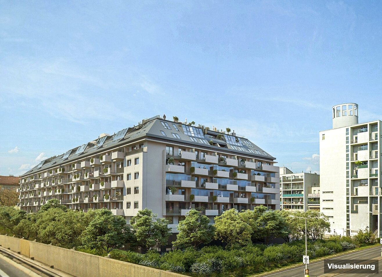 Visualisierung: RESERVIERT · Wien-Brigittenau · Neubau: 4-Zimmer-Anlegerwohnung ca. 80 m² · Traisengasse · provisionsfrei