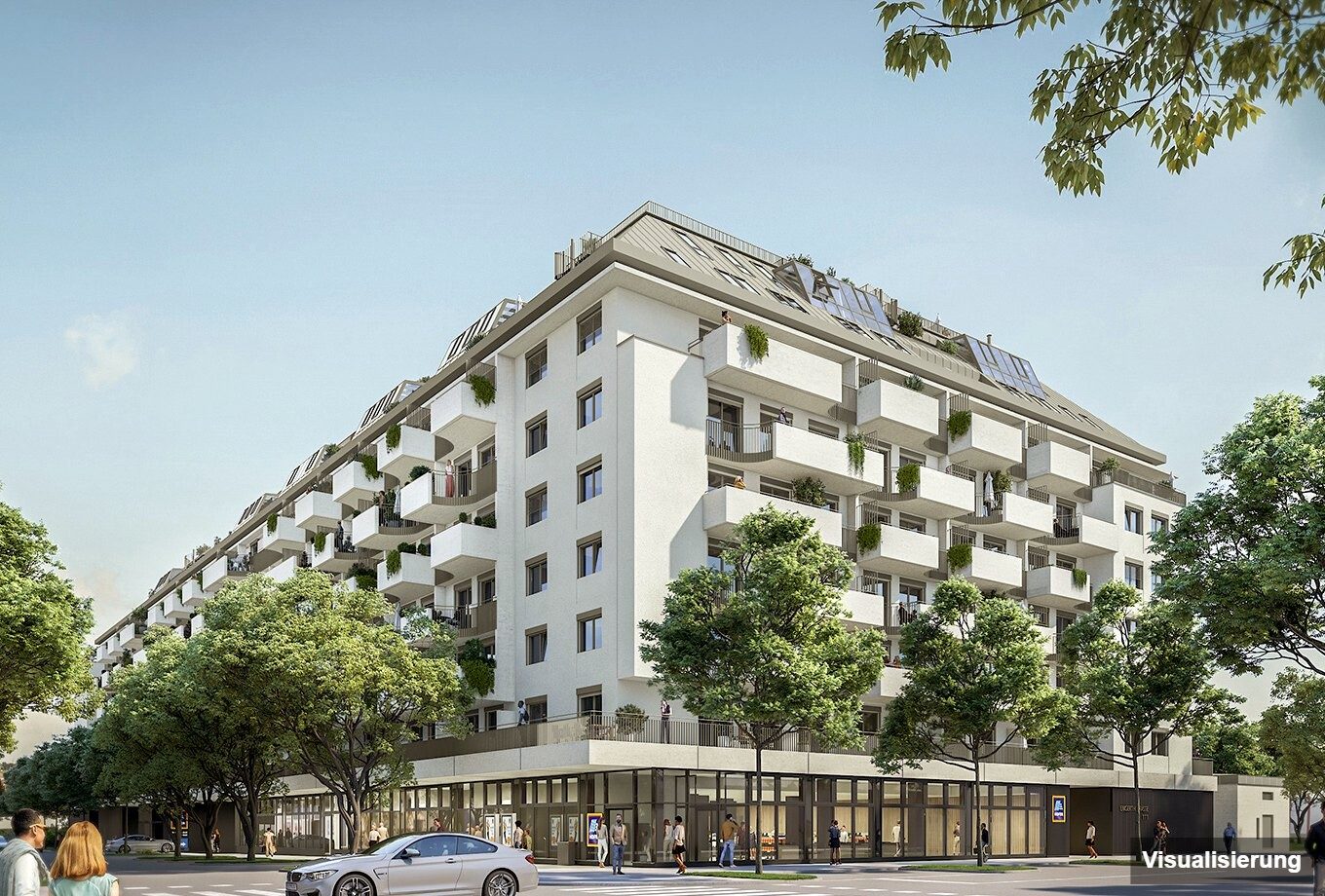 Visualisierung: RESERVIERT · Wien-Brigittenau · Neubau: 4-Zimmer-Anlegerwohnung ca. 80 m² · Traisengasse · provisionsfrei