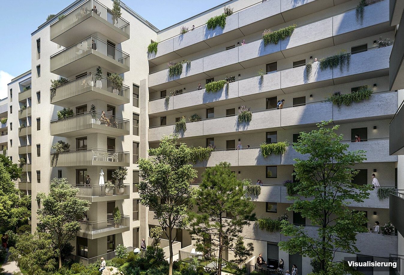 Visualisierung: RESERVIERT · Wien-Brigittenau · Neubau: 2-Zimmer-Anlegerwohnung ca. 40 m² · Traisengasse · provisionsfrei