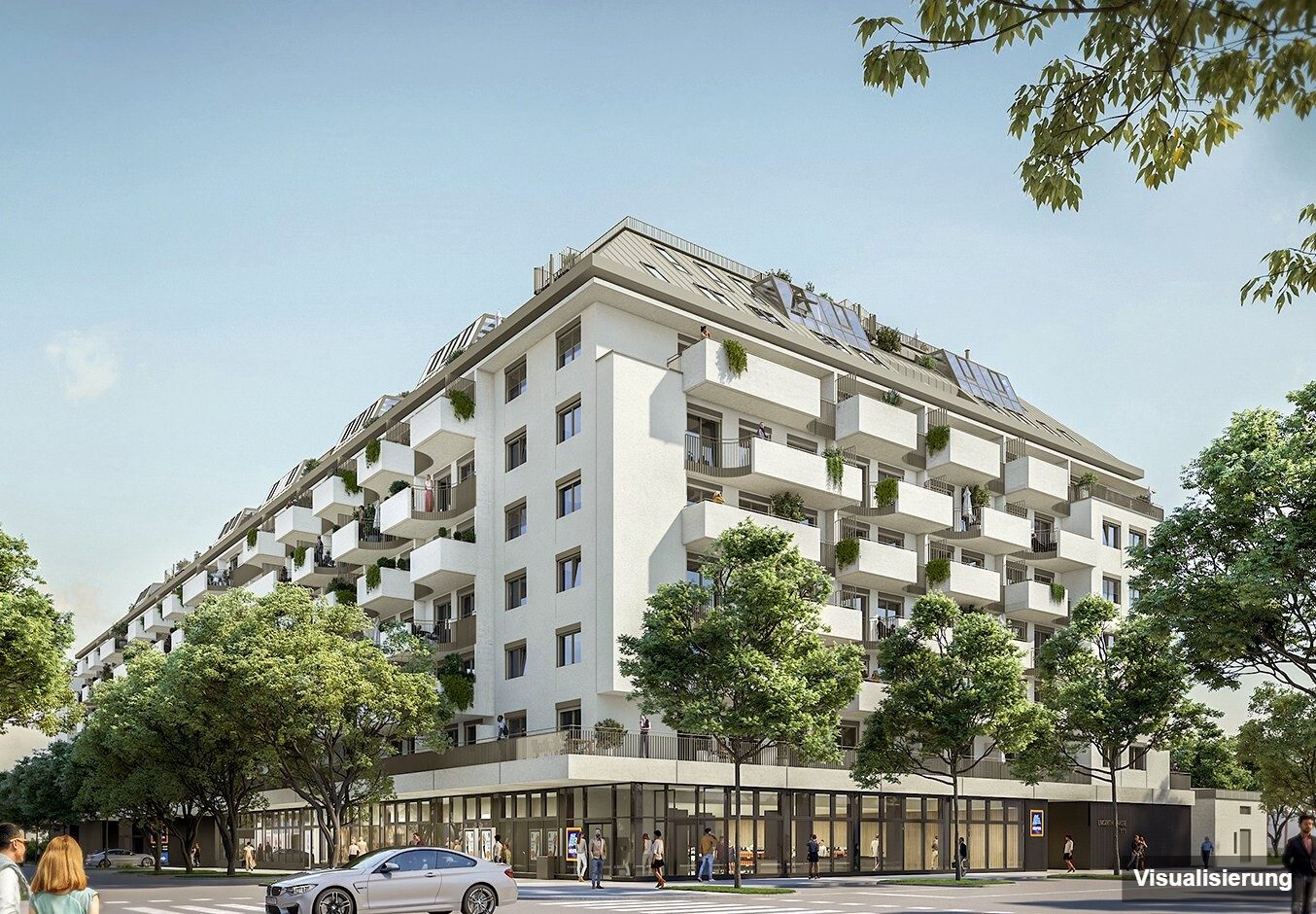 Visualisierung: RESERVIERT · Wien-Brigittenau · Neubau: 2-Zimmer-Anlegerwohnung ca. 40 m² · Traisengasse · provisionsfrei