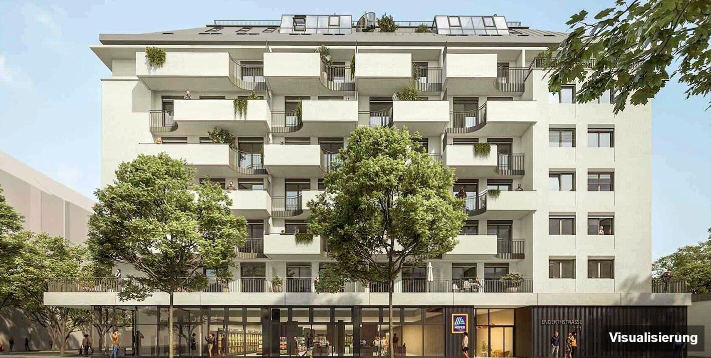 Visualisierung: Wien-Brigittenau · Neubau: 4-Zimmer-Anlegerwohnung ca. 80 m² · Traisengasse · provisionsfrei