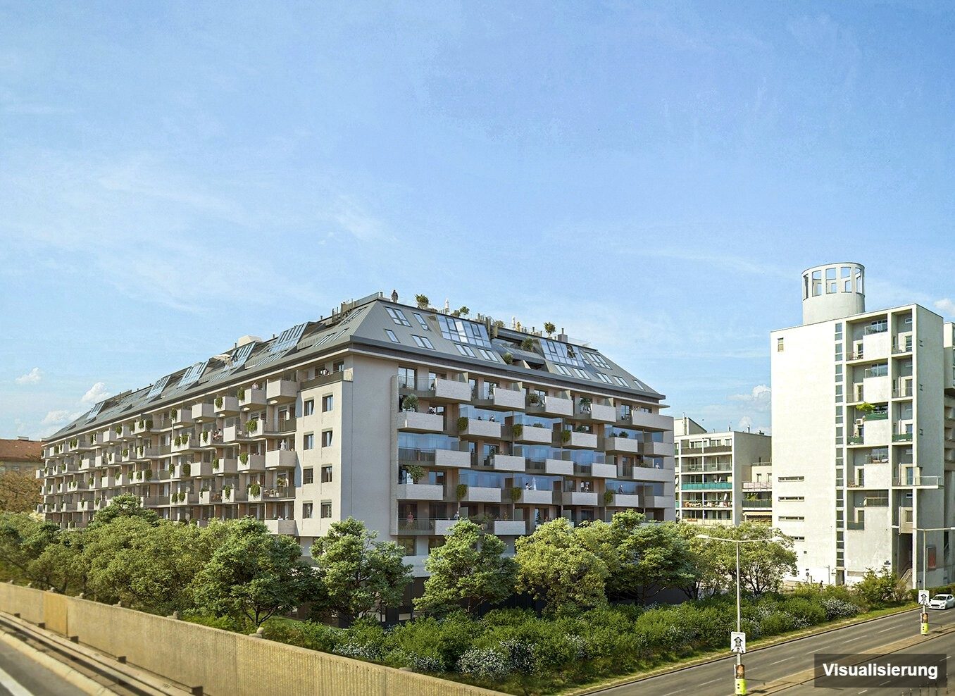 Visualisierung: Wien-Brigittenau · Neubau: 4-Zimmer-Anlegerwohnung ca. 80 m² · Traisengasse · provisionsfrei