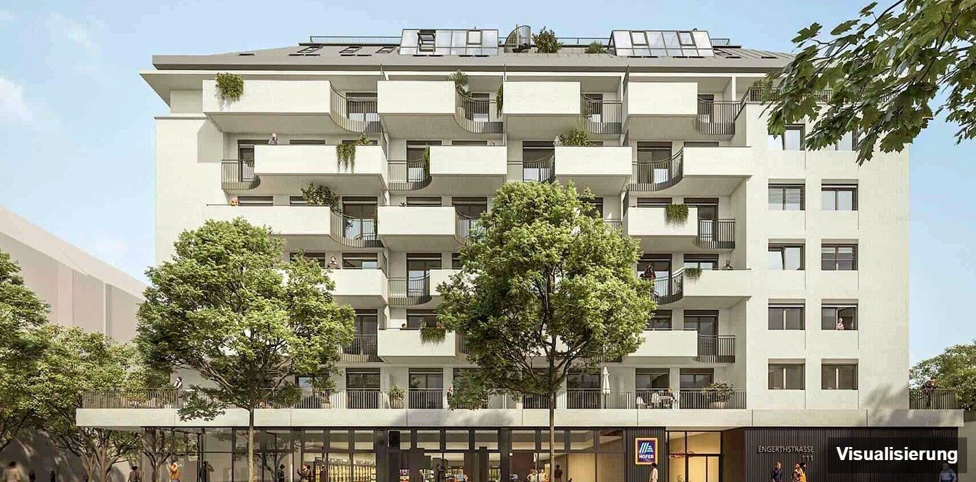 Visualisierung: Wien-Brigittenau · Neubau: 2-Zimmer-Anlegerwohnung ca. 47 m² · Traisengasse · provisionsfrei