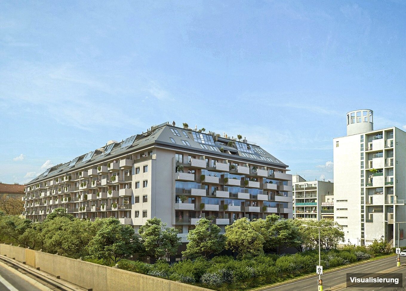 Visualisierung: Wien-Brigittenau · Neubau: 4-Zimmer-Anlegerwohnung ca. 80 m² · Traisengasse · provisionsfrei