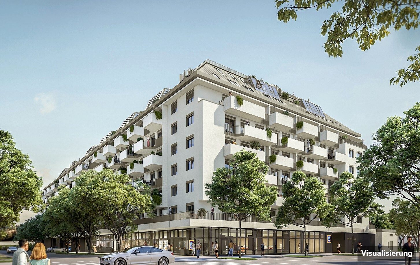 Visualisierung: Wien-Brigittenau · Neubau: 4-Zimmer-Anlegerwohnung ca. 80 m² · Traisengasse · provisionsfrei