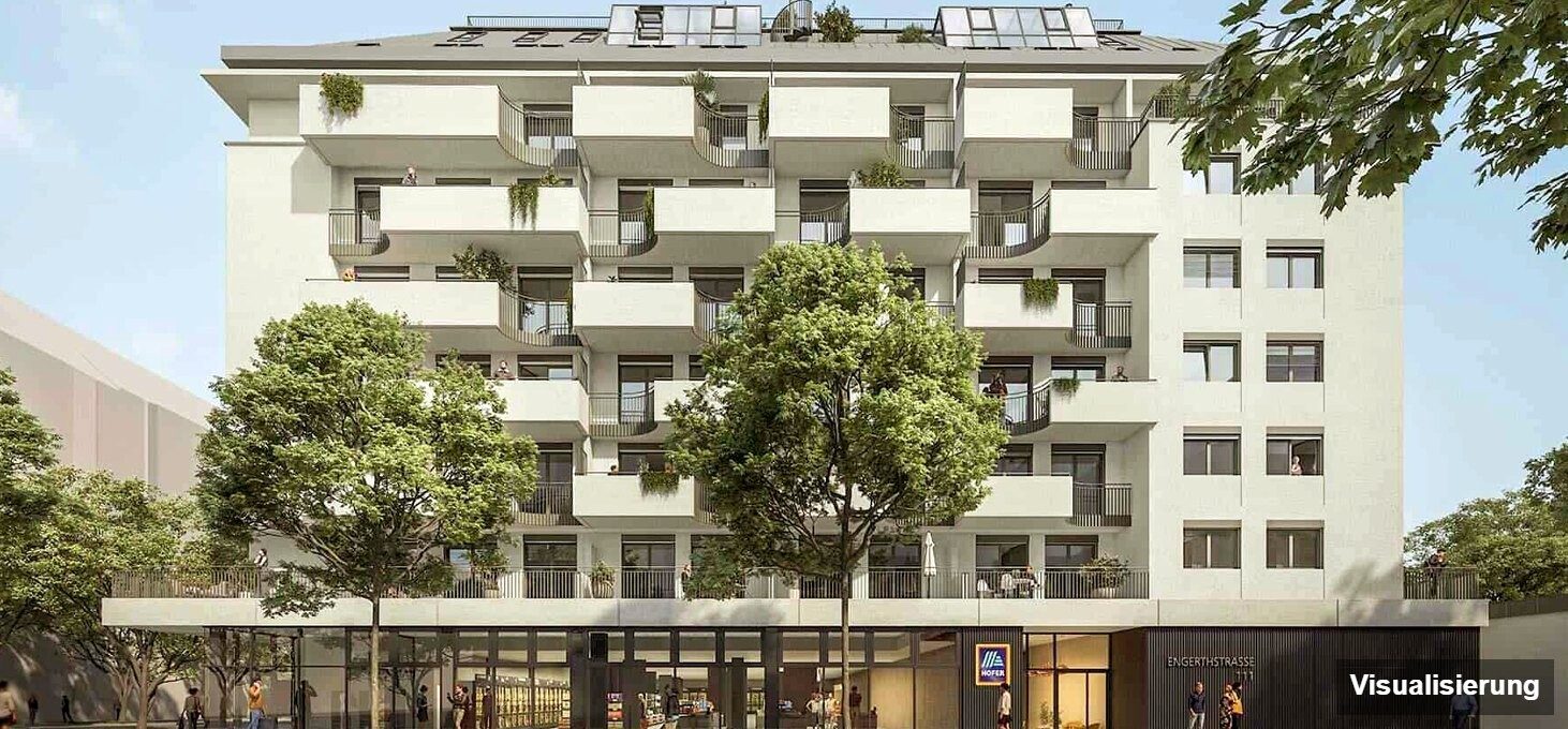 Visualisierung: Wien-Brigittenau · Neubau: 4-Zimmer-Anlegerwohnung ca. 80 m² · Traisengasse · provisionsfrei