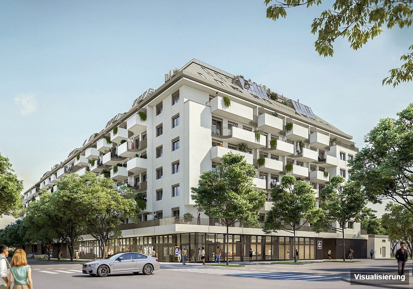 Visualisierung: Wien-Brigittenau · Neubau: 2-Zimmer-Anlegerwohnung ca. 40 m² · Traisengasse · provisionsfrei