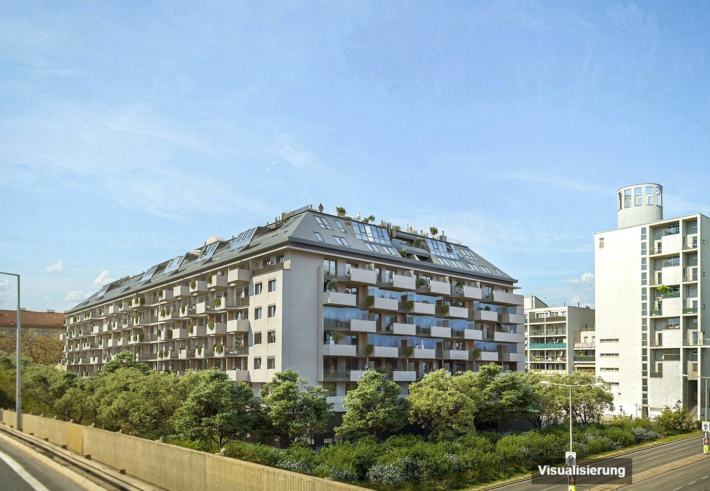 Visualisierung: Wien-Brigittenau · Neubau: 4-Zimmer-Anlegerwohnung ca. 81 m² · Traisengasse · provisionsfrei