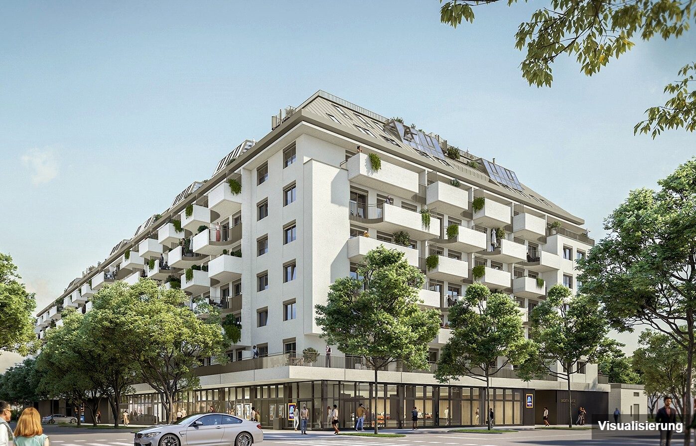 Visualisierung: RESERVIERT · Wien-Brigittenau · Neubau: 3-Zimmer-Anlegerwohnung ca. 63 m² · Traisengasse · provisionsfrei