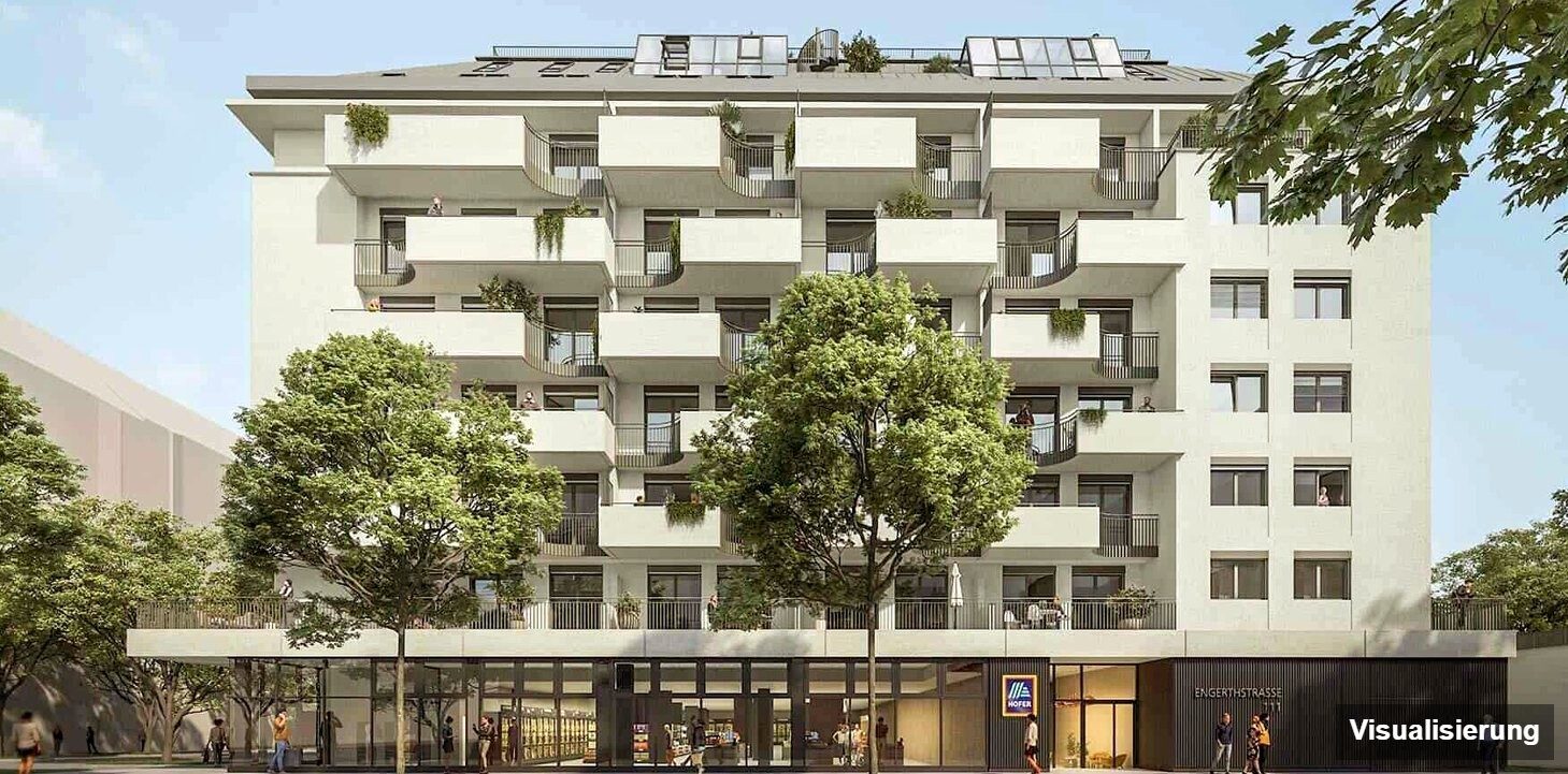 Visualisierung: Wien-Brigittenau · Neubau: 4-Zimmer-Anlegerwohnung ca. 80 m² · Traisengasse · provisionsfrei