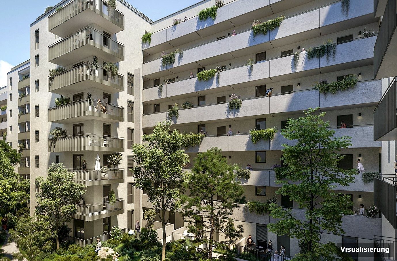 Visualisierung: Wien-Brigittenau · Neubau: 4-Zimmer-Anlegerwohnung ca. 80 m² · Traisengasse · provisionsfrei