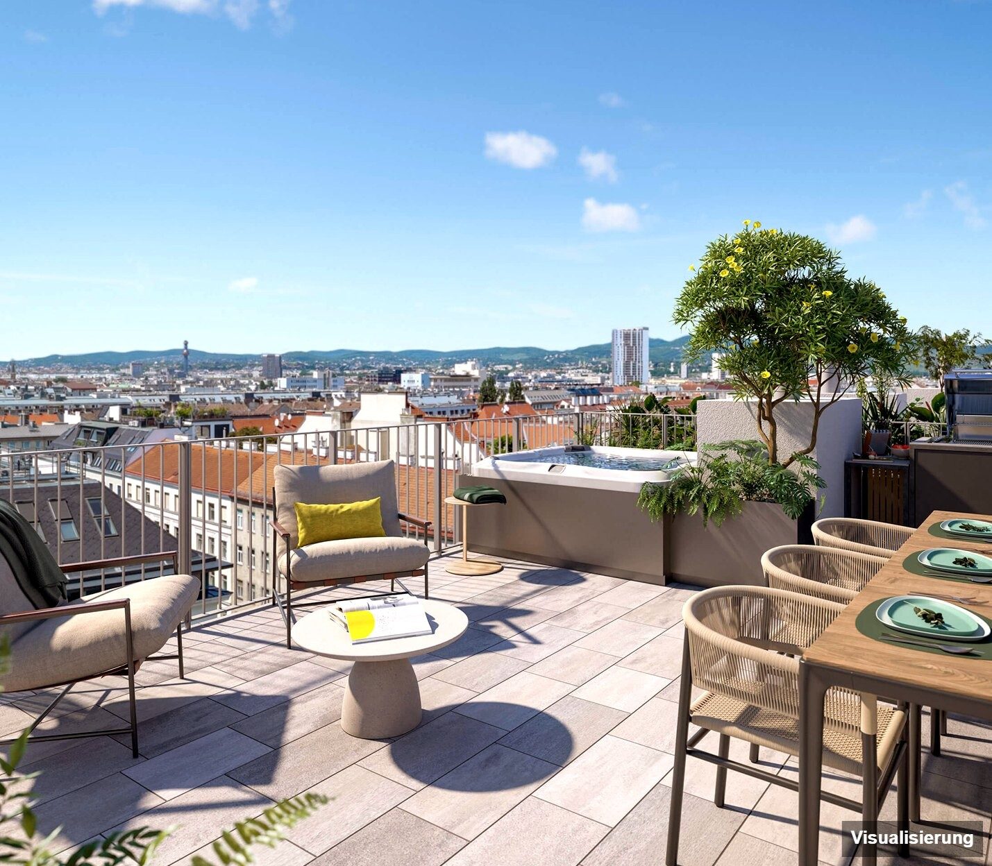 Visualisierung: RESERVIERT · Wien-Brigittenau · Neubau: 2-Zimmer-Anlegerwohnung ca. 39 m² · Traisengasse · provisionsfrei
