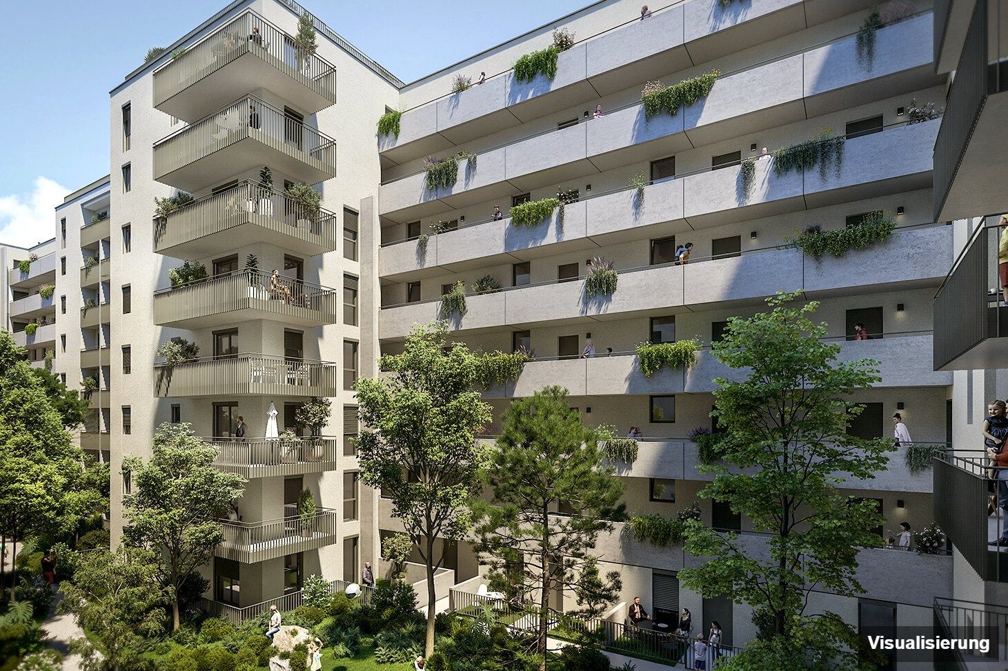 Visualisierung: RESERVIERT · Wien-Brigittenau · Neubau: 2-Zimmer-Anlegerwohnung ca. 39 m² · Traisengasse · provisionsfrei