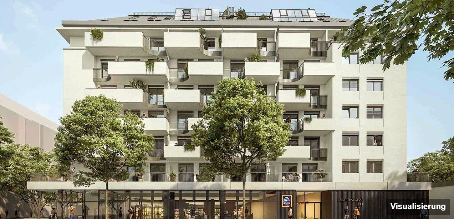 Visualisierung: Wien-Brigittenau · Neubau: 4-Zimmer-Anlegerwohnung ca. 79 m² · Traisengasse · provisionsfrei