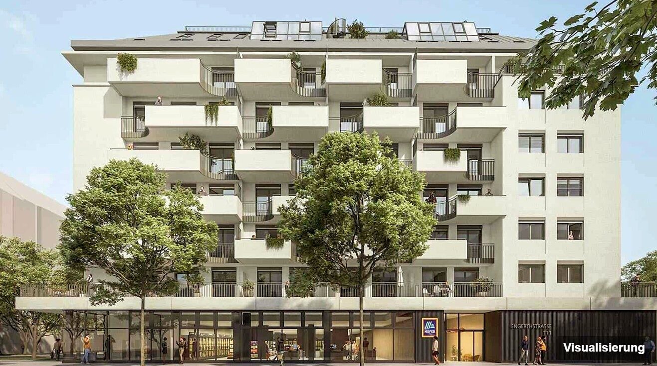 Visualisierung: Wien-Brigittenau · Neubau: 3-Zimmer-Anlegerwohnung ca. 90 m² · Traisengasse · provisionsfrei