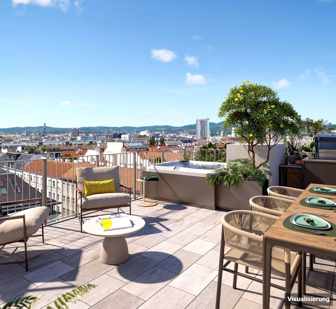 Visualisierung: RESERVIERT · Wien-Brigittenau · Neubau: 4-Zimmer-Anlegerwohnung ca. 80 m² · Traisengasse · provisionsfrei