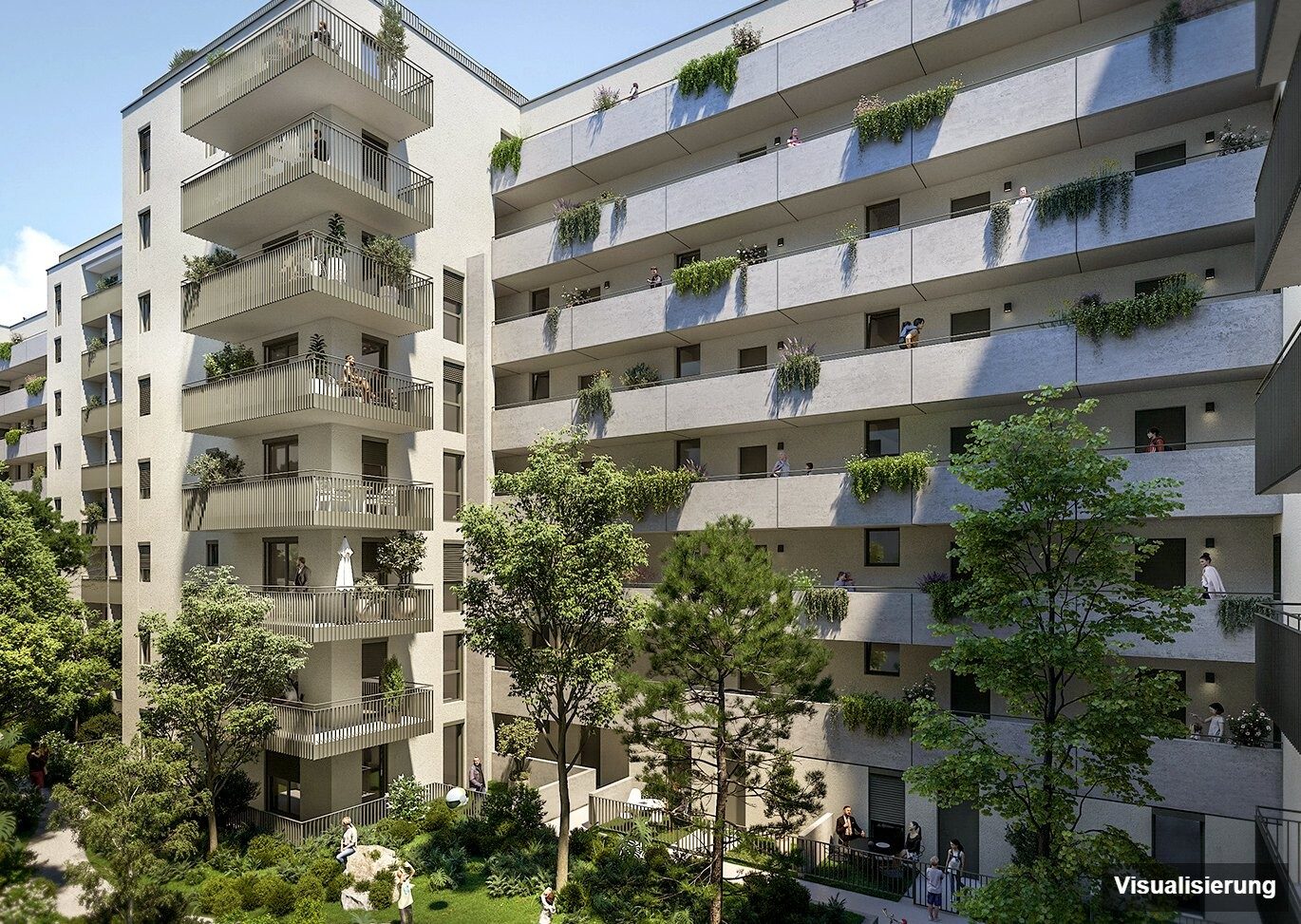Visualisierung: RESERVIERT · Wien-Brigittenau · Neubau: 4-Zimmer-Anlegerwohnung ca. 80 m² · Traisengasse · provisionsfrei